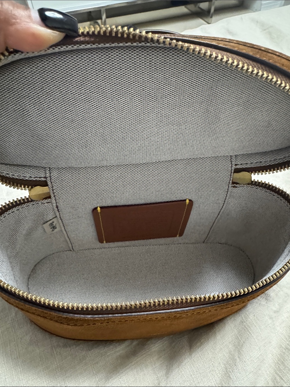 Coach Brown Suede trail Top-Handle Crossbody - Picture 3 of 4